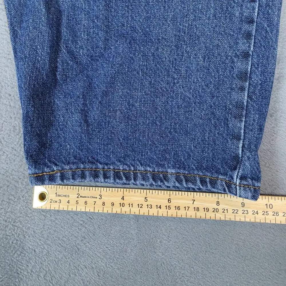 Levi's Men's 505 Denim Shorts W34 Blue Regular Fit Water Less Jean Shorts Classi